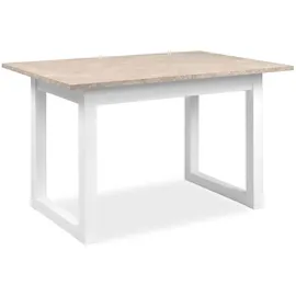 Homestyle4u Esstisch 120x80 in Weiß ausziehbar | Gr.: onesize