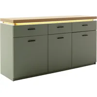 MCA Furniture Sideboard »MONIZ Sideboard«, (1 St.), Kommode,Eiche Salbeigrün,3