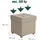 Relaxdays Hocker mit Stauraum Polyester 38 x 38 x 38 cm Beige