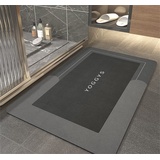 Badematte Rutschfester Badezimmerteppich Absorbierende Badteppich, 120x160cm Badezimmer Teppich, Schnell Trocknend Fussmatte, Bath Mats, Bodenmatte Saugfähig Badvorleger, Fußmatte Dusche Quadrat