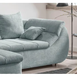 Home Affaire Eckcouch Baumwolle 2-Sitzer Blau