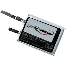 Powery Akku für GPS-Sport-Uhr Runner Cardio 3,8V 190mAh/0,7Wh Li-Polymer Schwarz