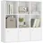 VASAGLE Bücherregal 97,5 x 29 x 97,5 cm Weiß