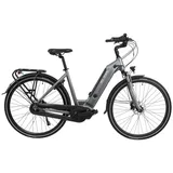 AsVIVA E-Bike Cityrad B14 E-Bike 28" Hollandrad, 36V & 17,5Ah Elektrofahrrad mit Bike-Go-App, 7 Gang Shimano Nexus Schaltwerk, Nabenschaltung, Mittelmotor, 630 Wh, BIKEGO-App, 150 kg Tragkraft, 6 km/h Schiebehilfe, Tiefeinsteiger grau