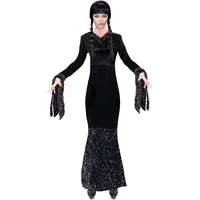 W WIDMANN MILANO Party Fashion - Kostüm Dark Girl, Gothic Kleid, Hexe, Halloween