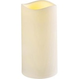 Lights4fun LED-Kerze outdoor creme, 22,5 x 11,5 cm (HxØ)