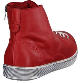 Andrea Conti Damen High Top Sneaker Schnürer Leder dynamisch 0341500, Rot Chili 583,36 EU