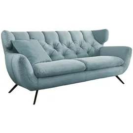 KAWOLA 2,5-Sitzer Charme Cord hellblau