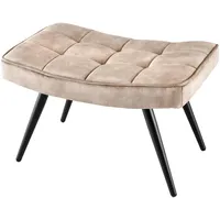Riess-Ambiente Hocker Scandinavia Samt Beige