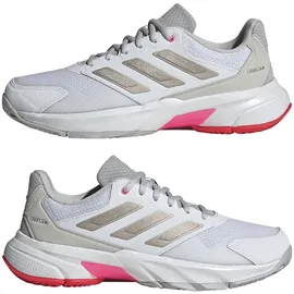 adidas Courtjam Control 3 Cloud White / Iron Metallic / Lucid Red 38    