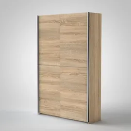Pol-Power Schwebetürenschrank Fast 125 x 195 x 38 cm Eiche