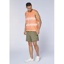 Chiemsee Tanktop CHIEMSEE, Herren, Gr. L (52/54), orange (melon), 100% Baumwolle, Rundhals, Tops Tanktop