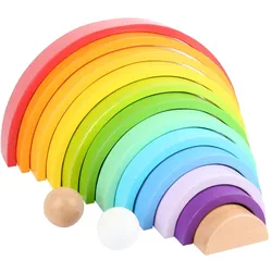 Smallfoot Holzbausteine Regenbogen XL (11412) Puzzle 1 St