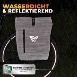 MIVELO 3in1 Fahrradtasche silberfarben