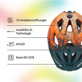KED Street Jr. Pro 49-55 cm Kinder arcadia green orange matt