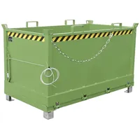Bauer Südlohn Klappbodenbehälter FB 1500, lackiert, Resedagrün
