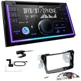 JVC 2-DIN MP3 Autoradio Bluetooth DAB+ für Hyundai i40 ab 2011 piano black