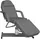 vidaXL Massagesessel 180 x 62 x 112 cm Grau mit verstellbarer Rückenlehne