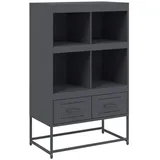 vidaXL Highboard Anthrazit 68,5x39x111,5 cm Stahl