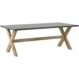 Beliani Gartenmöbel Set 8-tlg. Grau/Braun