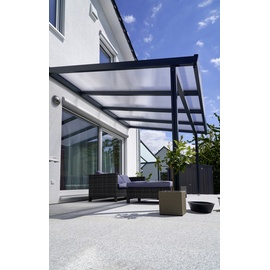 Gutta Terrassendach Premium 410 x 306 cm anthrazit/polycarbonat klar