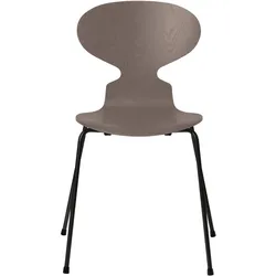 Fritz Hansen - Die Ameise Stuhl, Esche deep clay gefärbt / Gestell schwarz