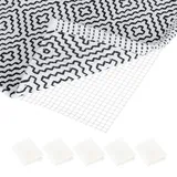 Relaxdays Antirutschmatte, rutschfeste Unterlage für Läufer & Teppiche, für Flur, Bad, Wohnzimmer, BxT 100x120 cm, creme