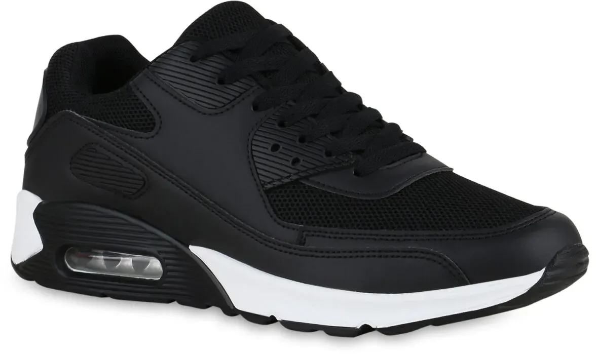 Herren Laufschuhe in Schwarz Weiss