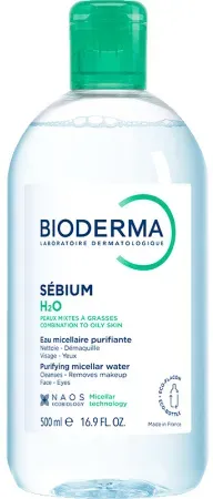 Bioderma Sébium H2O Sanft Klärendes Mizellenreinigungswasser Mischhaut/Ölige Haut 500ml