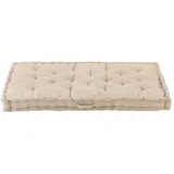 vidaXL Palettenkissen 120 x 80 x 10 cm beige 1 St.