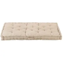 vidaXL Palettenkissen 120 x 80 x 10 cm beige 1 St.