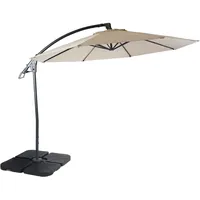 Mendler Marbella Ø 300 cm creme-weiß inkl. Ständer