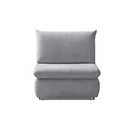 Sofa.de Schlafsessel Etta Kunstleder 88 x 88 x 96 cm Grau mit Schlaffunktion