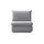 Sofa.de Schlafsessel Etta Kunstleder 88 x 88 x 96 cm Grau mit Schlaffunktion