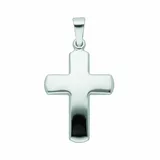 Kettenanhänger ADELIA ́S "Kreuzanhänger 585 Weißgold ( 14K )", silber, Schmuckanhänger, Damen, Gold, Kettenanhänger, Goldanhänger Kreuz