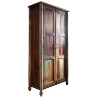 Massivmoebel24 Schrank 90 x 45 x 180 cm Mehrfarbig