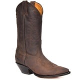 House of Luggage Herren Echte Leder Cowboy Stiefel Western Absatz Wadenlänge Schuhe HLG0AR (EU 44, Braun) - 44 EU