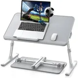 Laptoptisch Bett höhenverstellbar Neigungswinkel klappbare Beine