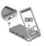 Delock Tablet und Notebook Dockingstation 4K mit integrierte (USB-C, Dockingstation + USB Hub, Grau