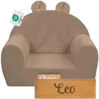 Flumi Personalisierte Kindersessel – Babysessel - Kindersitz fur Kinderzimmer Spielzimmer – Mikrofaser Sessel mit Gravur Kindername