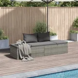 vidaXL Sonnenliege Poly Rattan Gartenliege Liegestuhl Relaxliege Liege
