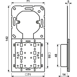 Jung Tastsensor-Erweiterungsmodul 4093 TSEM Weiß