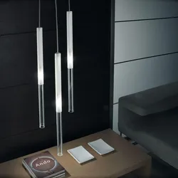 Panzeri Candle LED-Pendelleuchte Glaszylinder LED fest verbaut