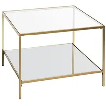 Haku-Möbel Couchtisch Porto Gold 60 x 45 x 60 cm