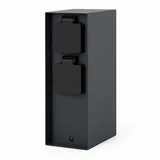 Grafner Gartensteckdose 4 Anthrazit 4 St.