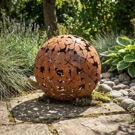 kapaga Gartenkugel 23 cm Rost