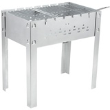 XXXLutz Xxxl Schaschlikgrill Magnal L, Silberfarben - 50x50x30 cm, Grills, Holzkohlegrills