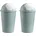 Home4You Mülleimer 50 l Pastellgrün