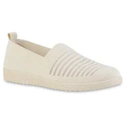 Damen Slip Ons in Beige