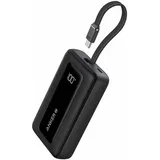 Anker Zolo, 10000 mAh, Kabelloses Aufladen, 15 W, Schwarz - Schwarz